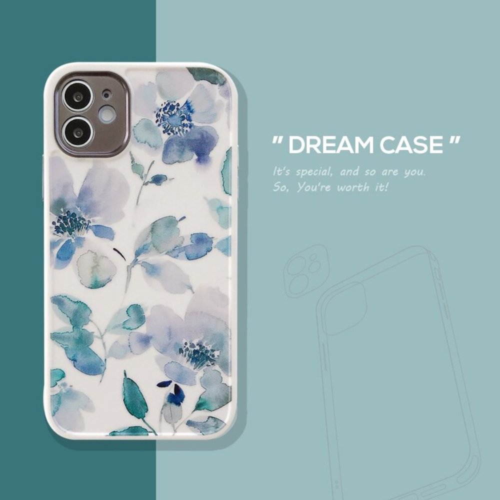 NEW iPhone 12/11/Pro/Max Watercolor Flowers case - Picture 10 of 11